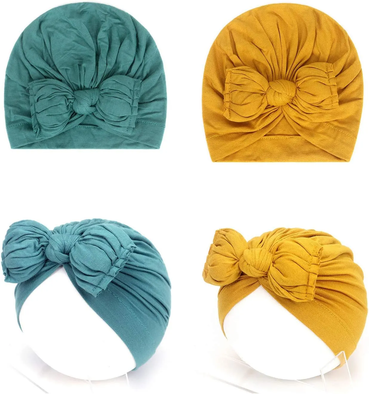 QandSweet Baby Girls' Hats & Caps Knotted Turban Cute Toddler Hat Hair Accessories 3-36M