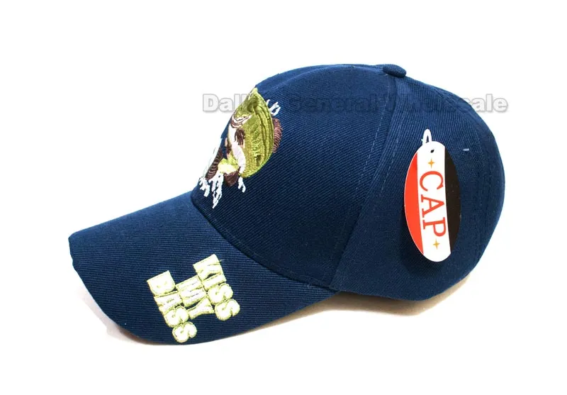"Kiss My Bass" Casual Caps Wholesale