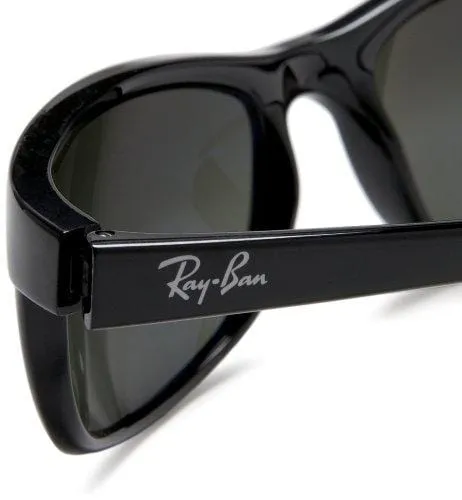Ray-Ban, Men’s Predator 2 Sunglasses, RB2027, Men’s Polarized Sunglasses, Acetate Frame, Crystal Lenses, 100% UV Protection, Protective Case, 62 mm Lenses