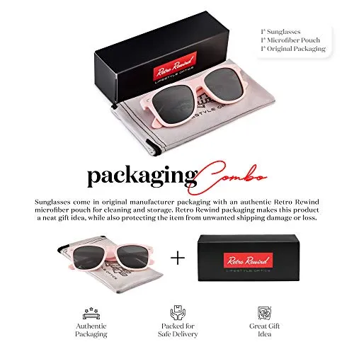 Retro Rewind Polarized Matte Finish UV Protect Cool Vintage 80s Shades Sunglasses