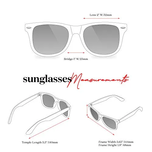 Retro Rewind Polarized Matte Finish UV Protect Cool Vintage 80s Shades Sunglasses