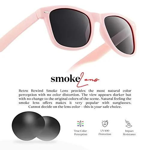 Retro Rewind Polarized Matte Finish UV Protect Cool Vintage 80s Shades Sunglasses
