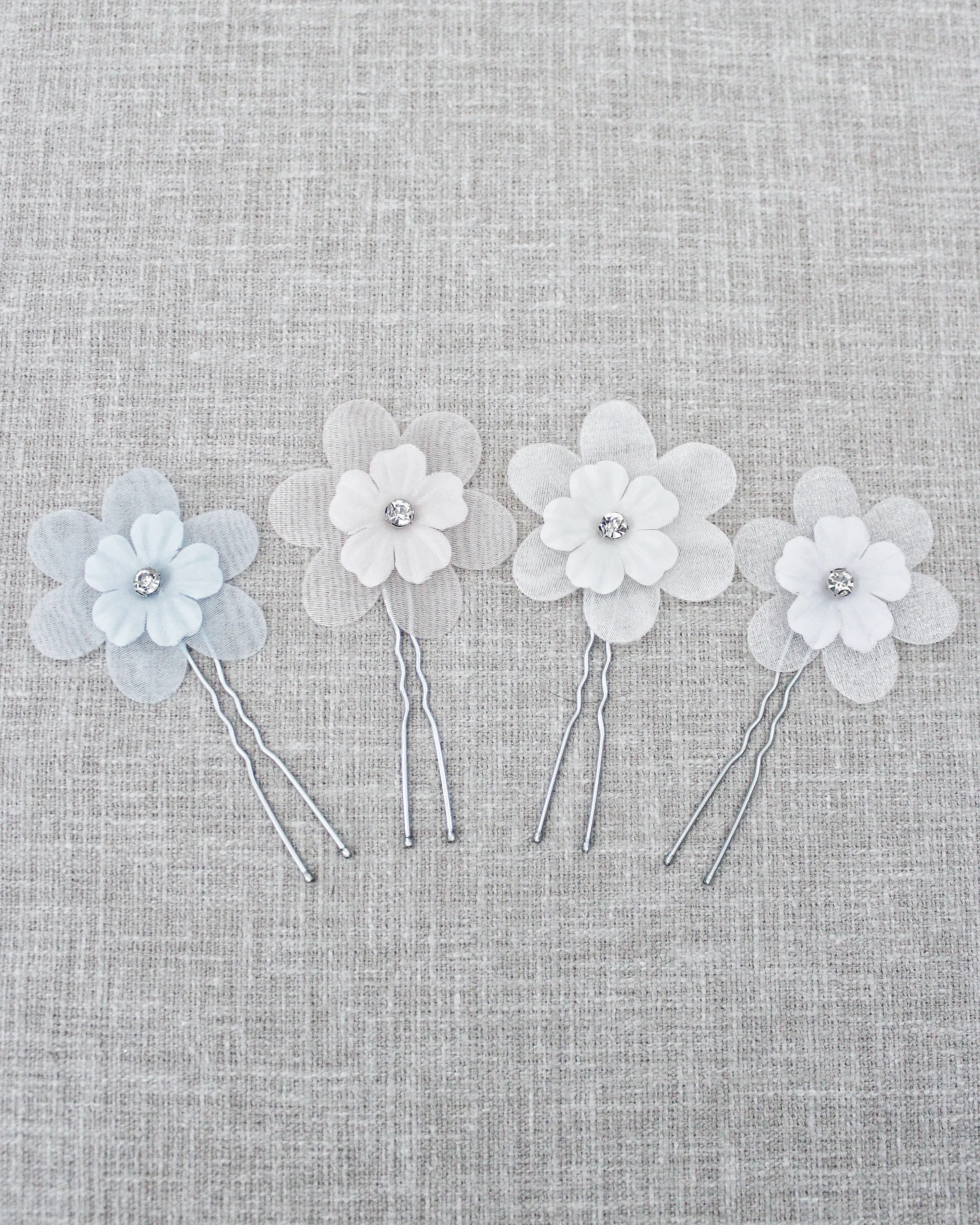 Rhinestone Flower Hair Pin