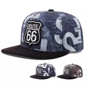 Route 66 Cotton Snapback Cap