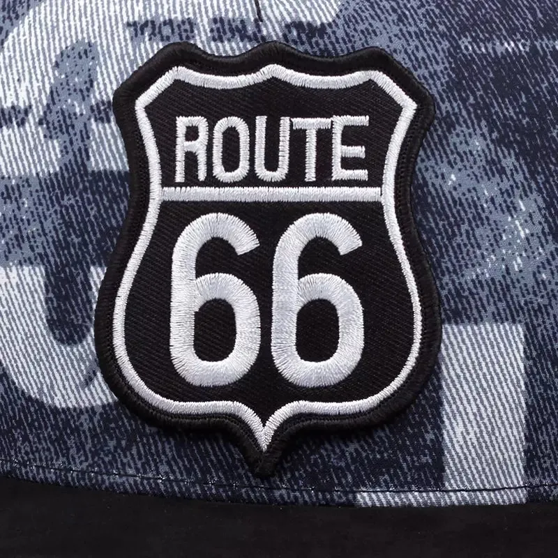 Route 66 Cotton Snapback Cap