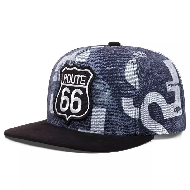 Route 66 Cotton Snapback Cap