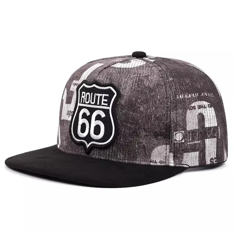 Route 66 Cotton Snapback Cap