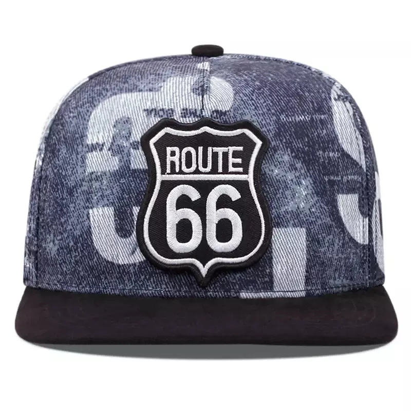 Route 66 Cotton Snapback Cap