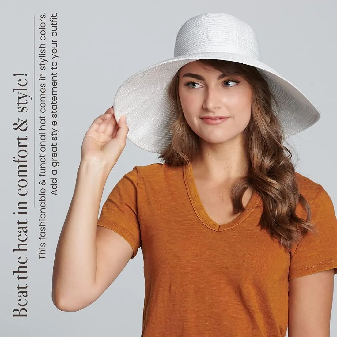 San Diego Hat Company Womens Braided Sun Hat With Self-Tie Band, 5-Inch Brim
