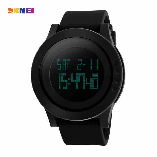 SKMEI Large Dial Outdoor Men Sports Watches LED Digital Wristwatches Waterproof Alarm Chrono Calendar Fashion Casual Watch 1142