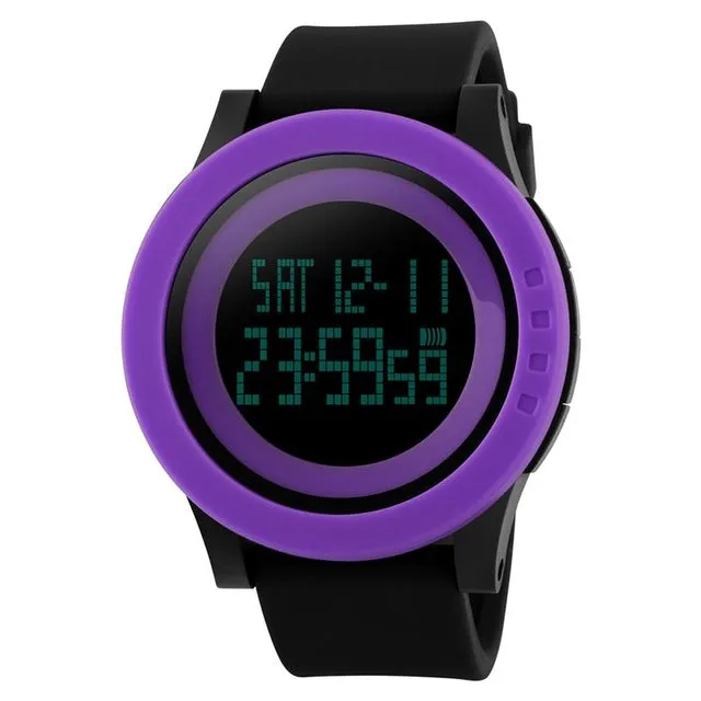 SKMEI Large Dial Outdoor Men Sports Watches LED Digital Wristwatches Waterproof Alarm Chrono Calendar Fashion Casual Watch 1142