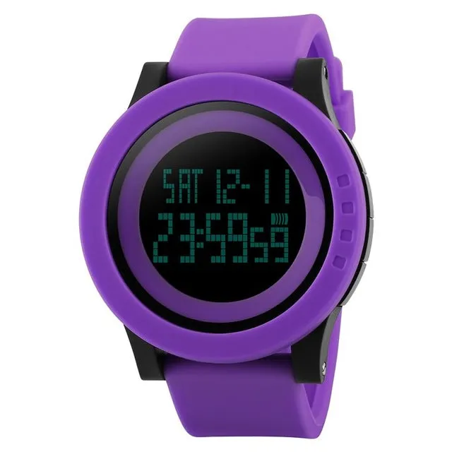 SKMEI Large Dial Outdoor Men Sports Watches LED Digital Wristwatches Waterproof Alarm Chrono Calendar Fashion Casual Watch 1142