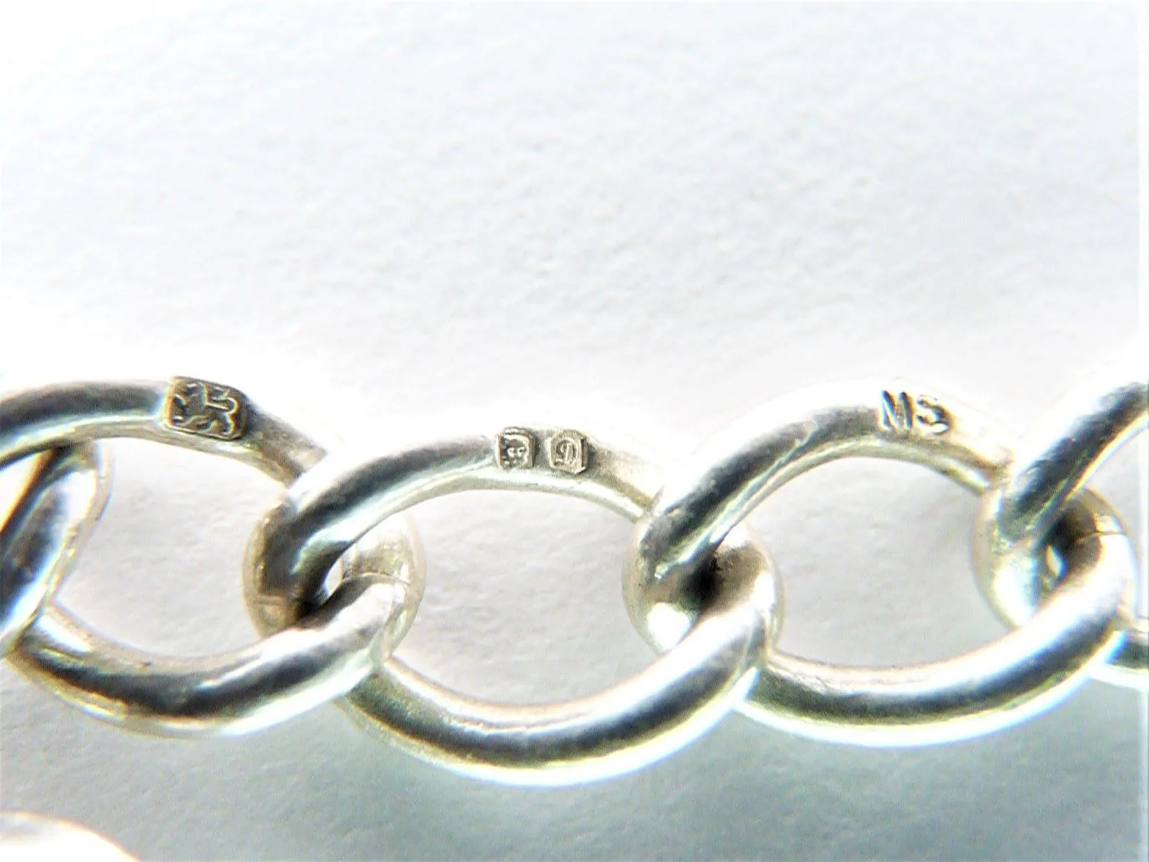 Sterling Silver 18th Birthday Gift Curb Bracelet Heart Charm 1978