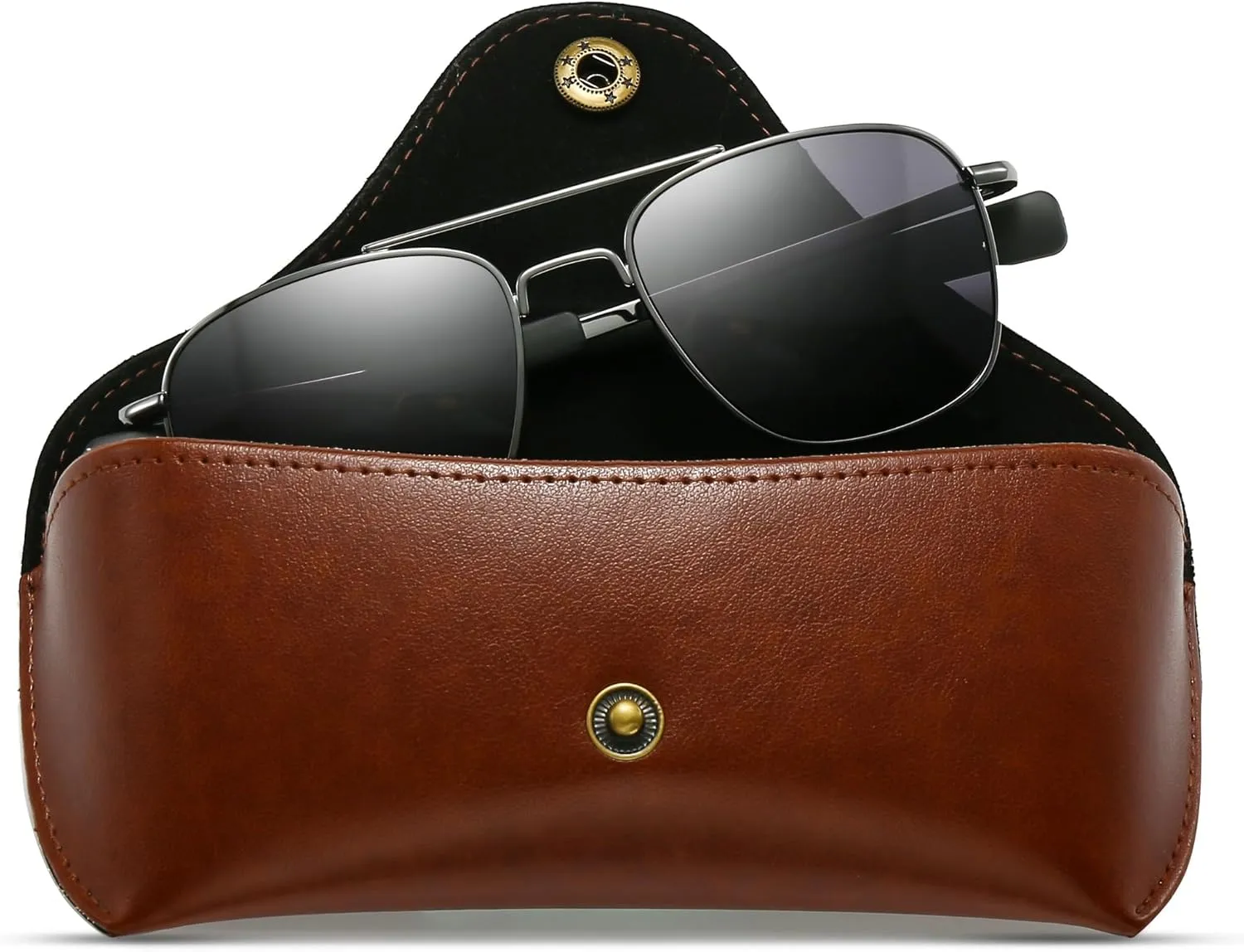 SUNGAIT Men's Military Style Polarized Pilot Aviator Sunglasses Bayonet Temples