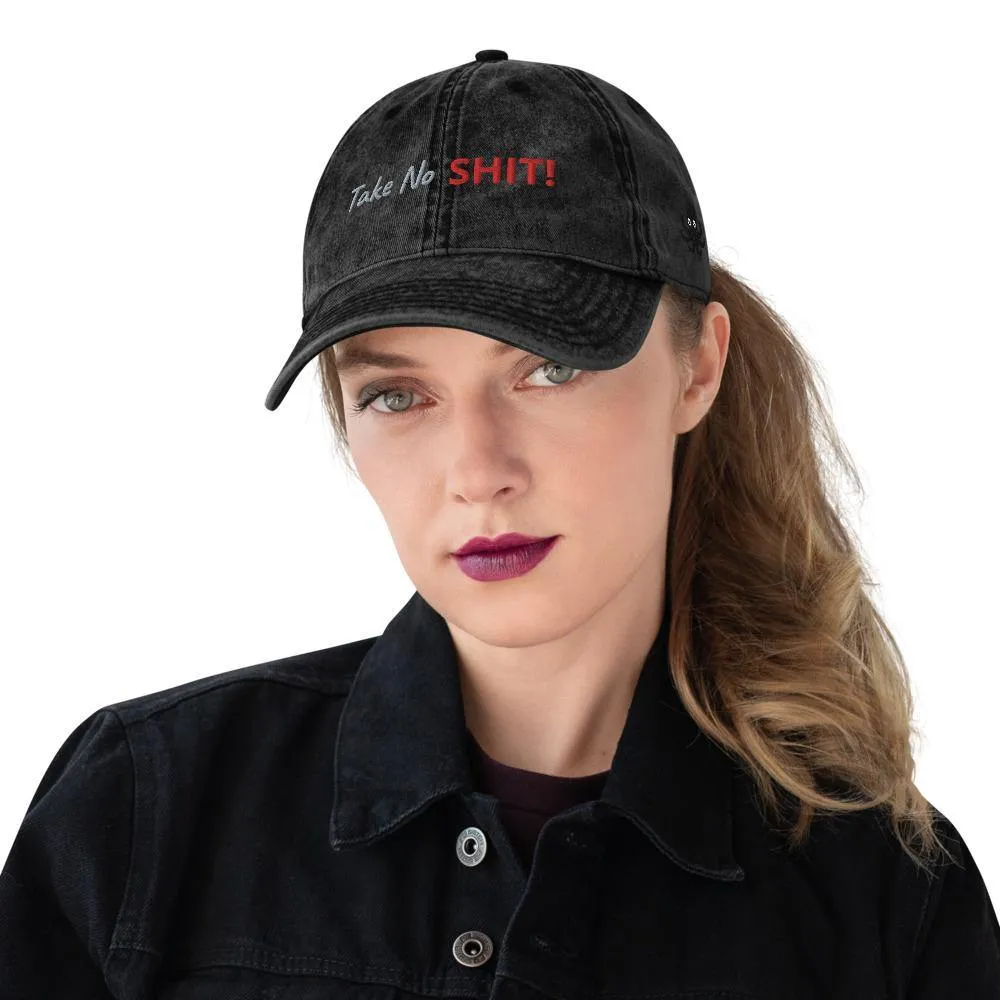 Take No Shit! | Outdoor and Indoor Caps and Hats Vintage Cotton Twill Cap