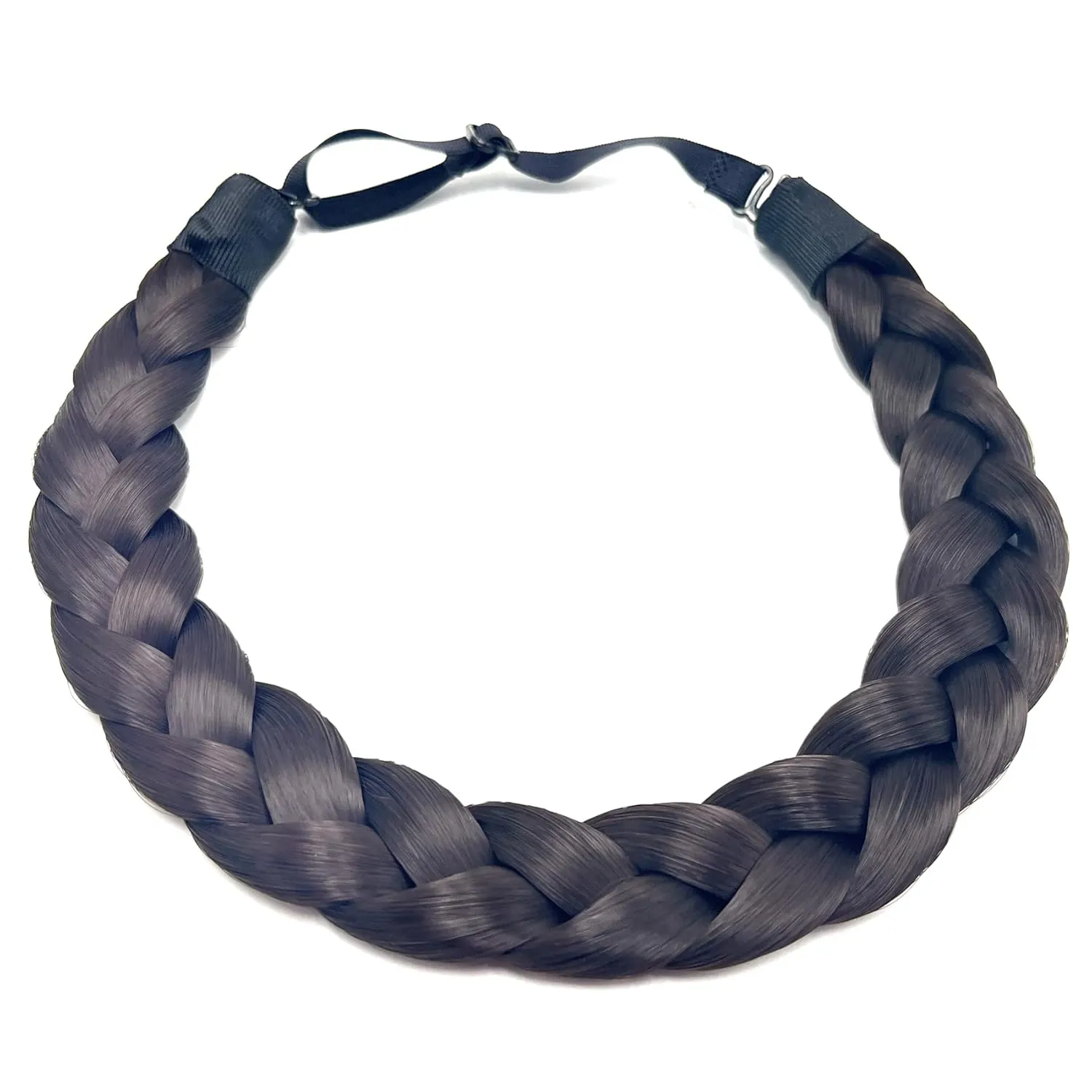 TOECWEGR Braid Headband 3 Strands Synthetic Braided Headbands Stretch Plaited Hairpiece Fashion Girl Costume Hair Accessories