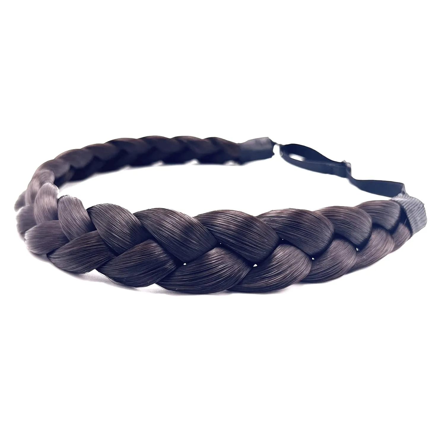 TOECWEGR Braid Headband 3 Strands Synthetic Braided Headbands Stretch Plaited Hairpiece Fashion Girl Costume Hair Accessories