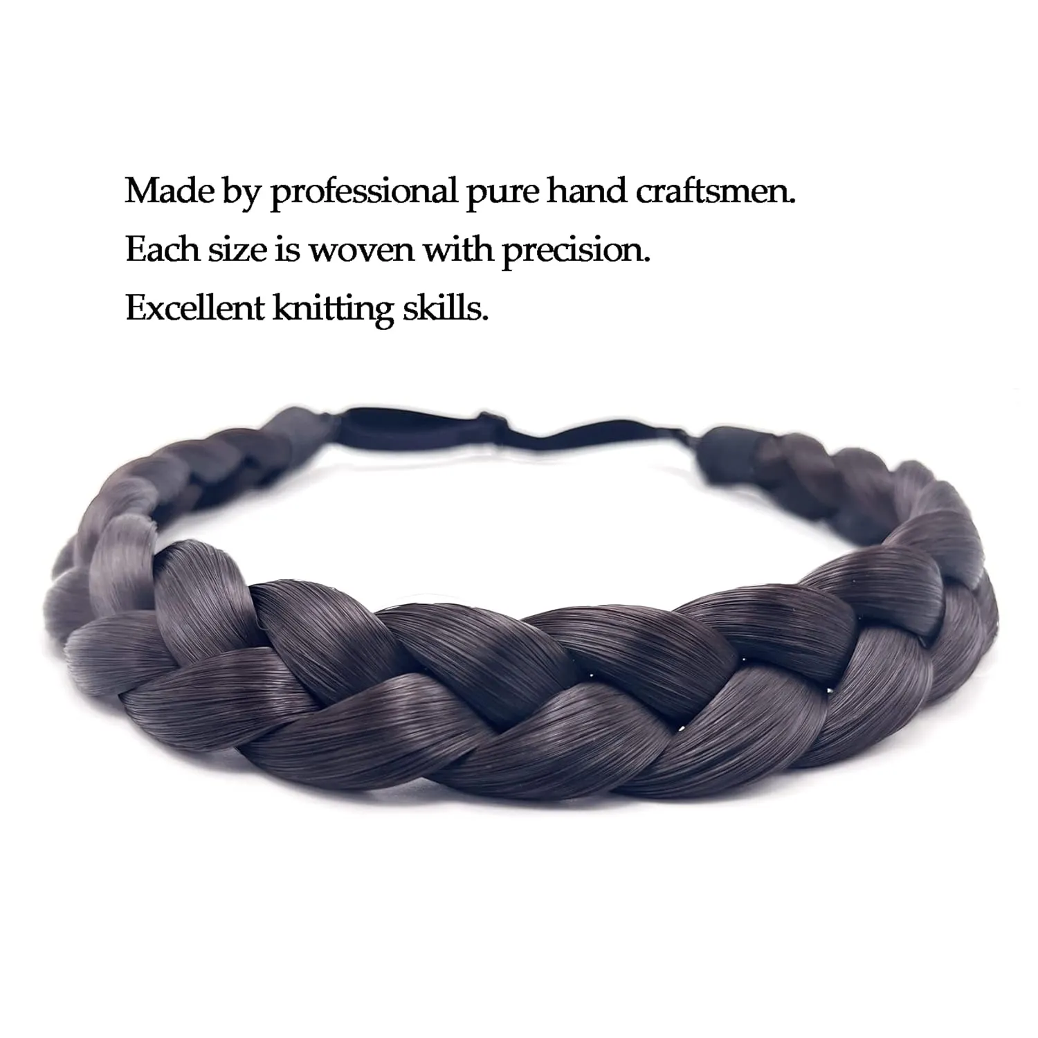 TOECWEGR Braid Headband 3 Strands Synthetic Braided Headbands Stretch Plaited Hairpiece Fashion Girl Costume Hair Accessories