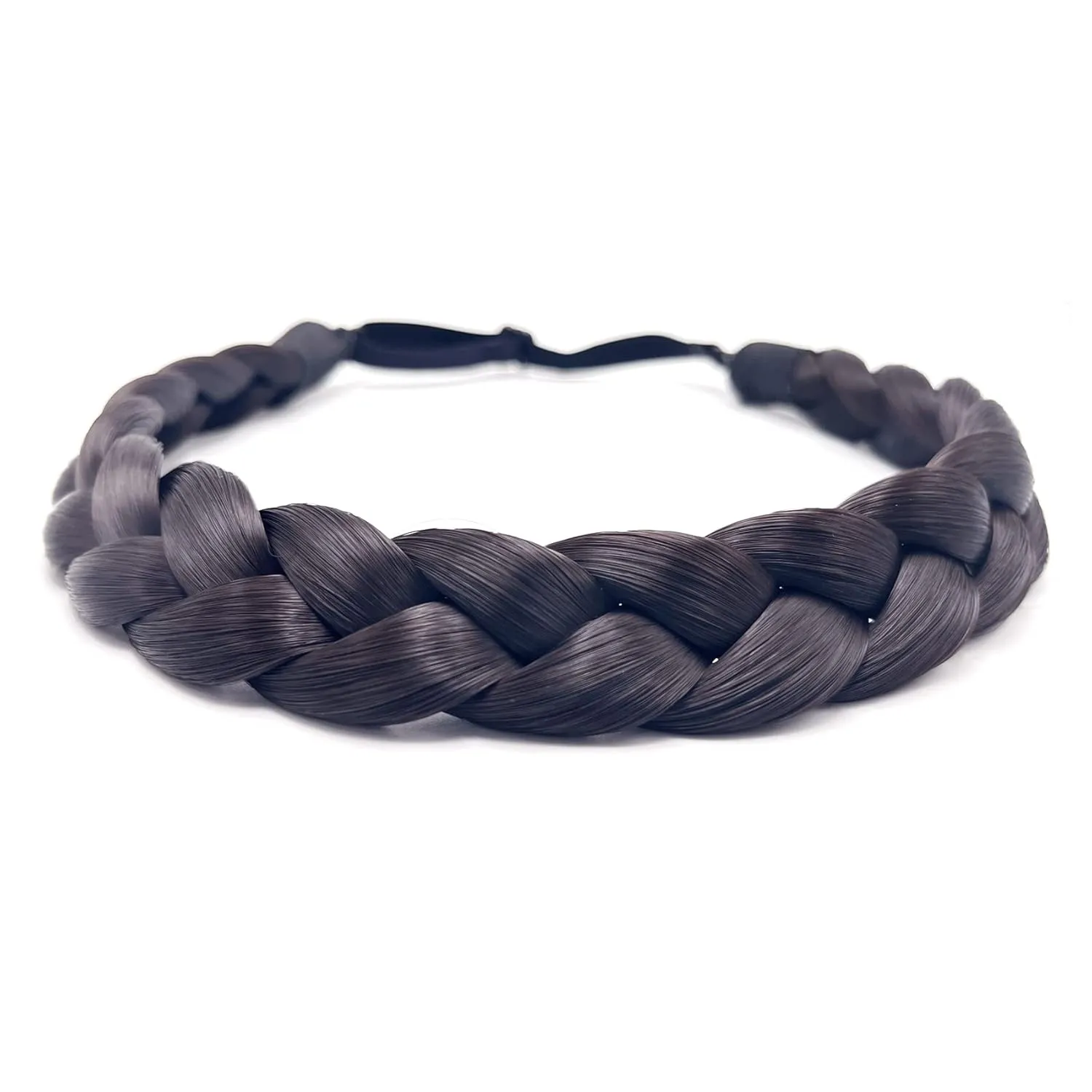 TOECWEGR Braid Headband 3 Strands Synthetic Braided Headbands Stretch Plaited Hairpiece Fashion Girl Costume Hair Accessories