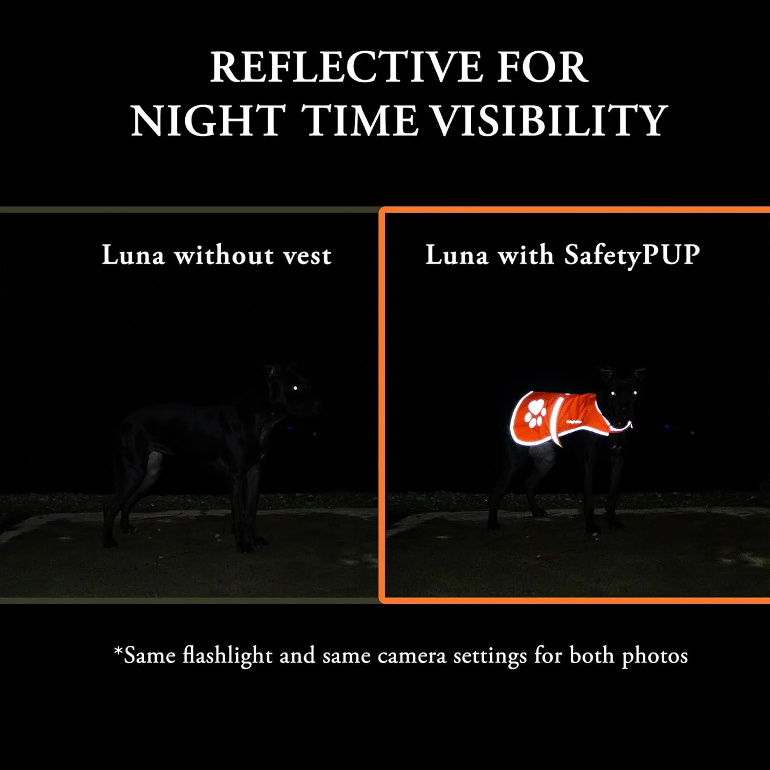 Urban Dog Reflective Vest. Our Fluorescent Hi-Visibility Dog Jacket in Multi-Colors Helps to Safeguard Your PUP in The Outdoors On and Off Leash