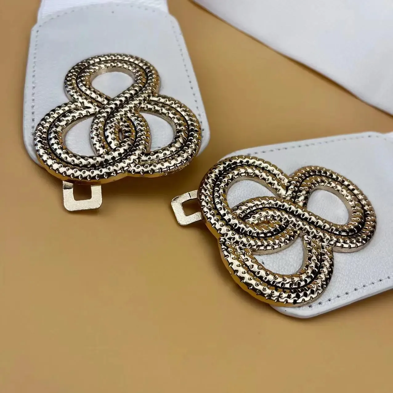 Women Wide Elastic Waist Vintage Belt