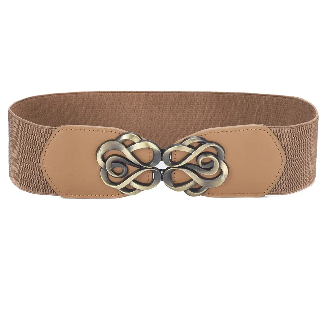 Women Wide Elastic Waist Vintage Belt