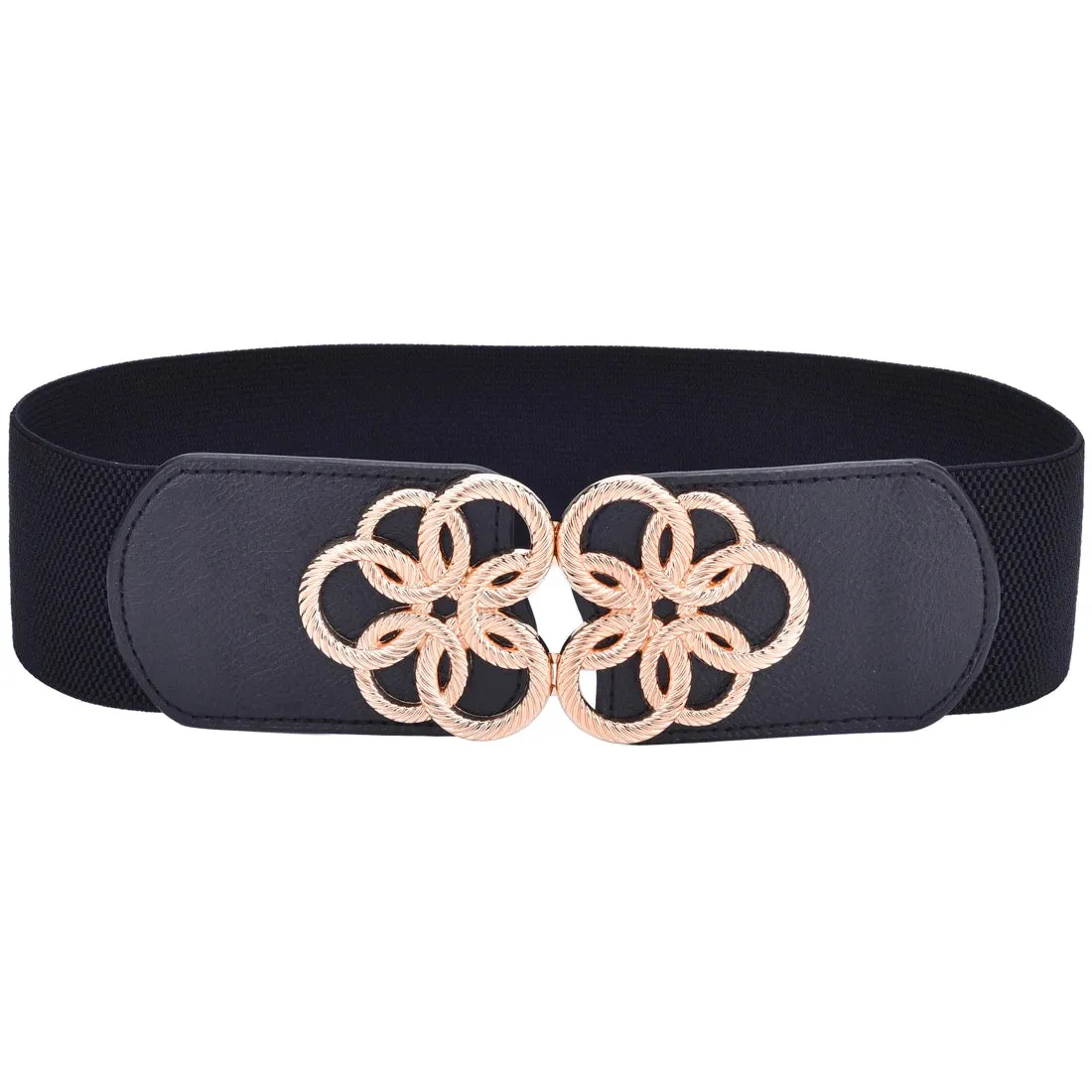 Women Wide Elastic Waist Vintage Belt