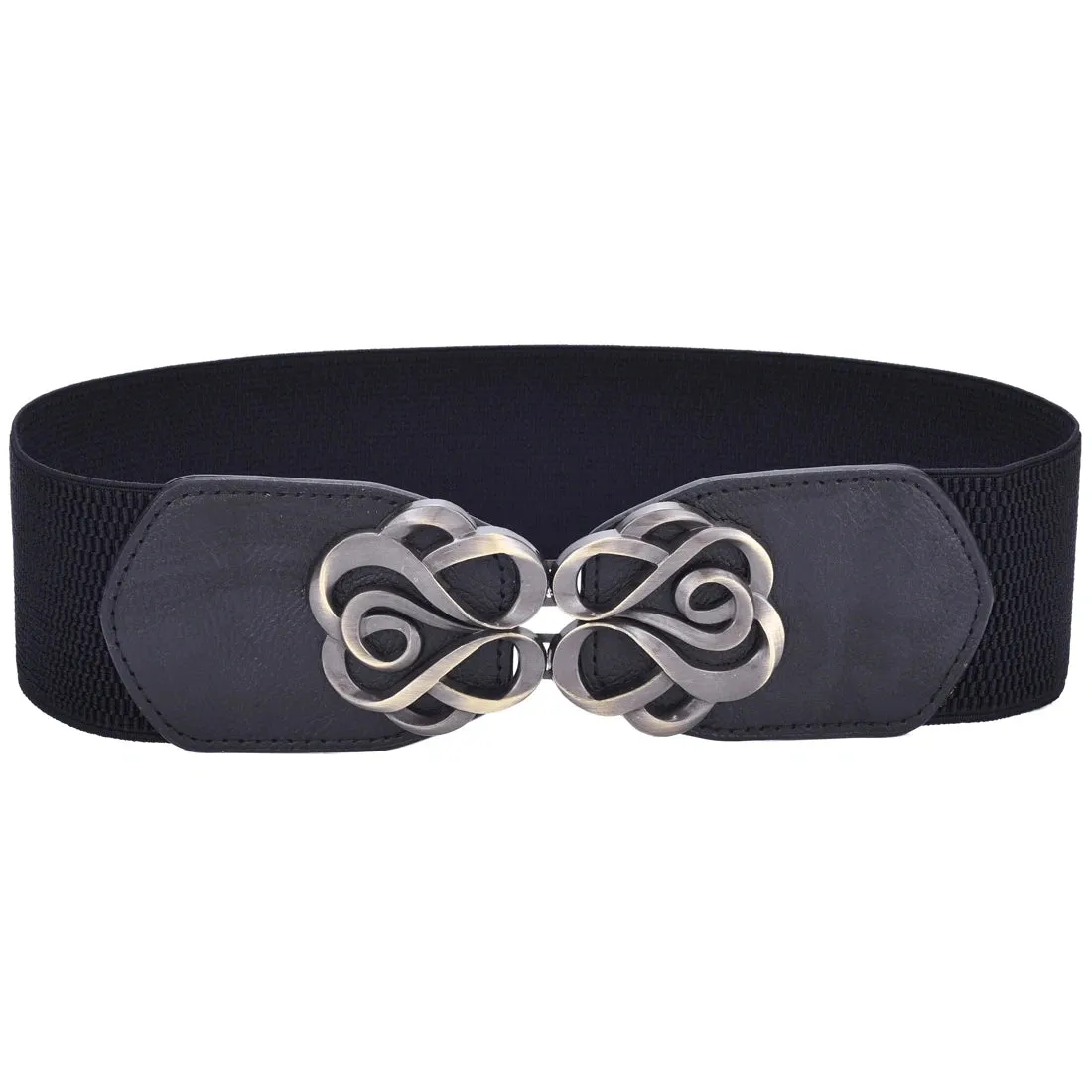 Women Wide Elastic Waist Vintage Belt