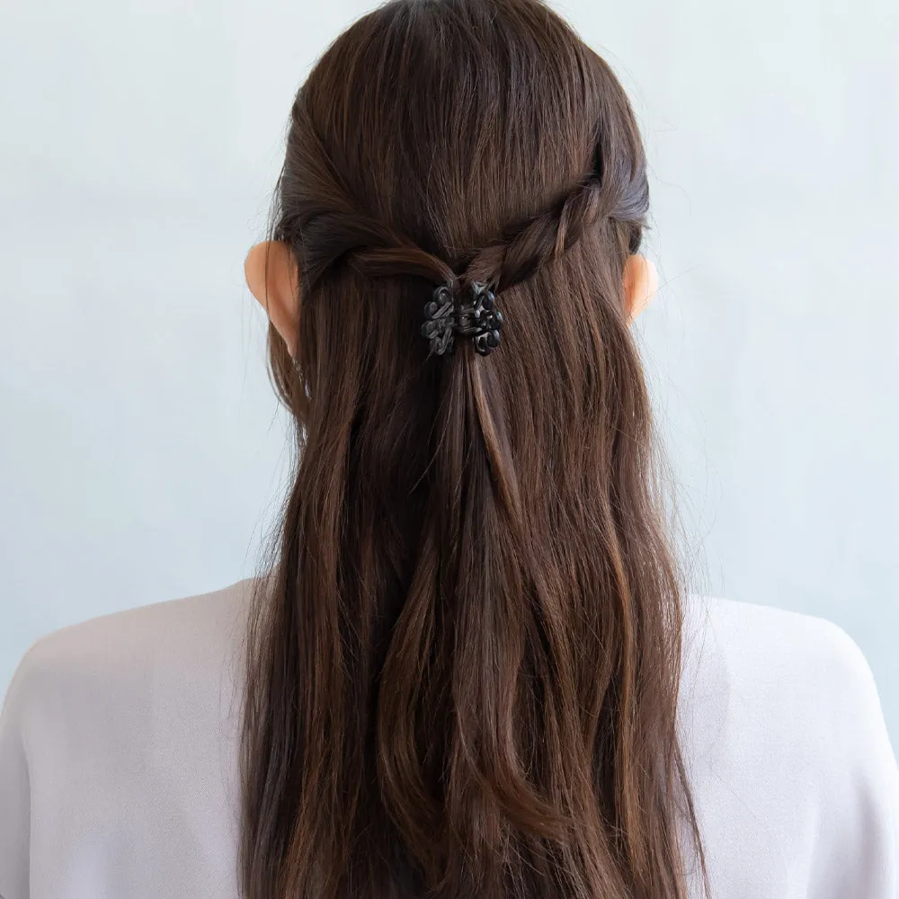Wood Grain Pattern Small Hair Clip