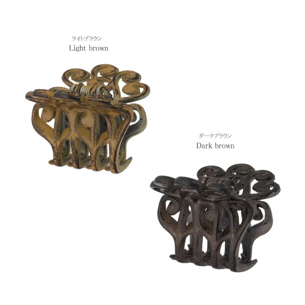 Wood Grain Pattern Small Hair Clip