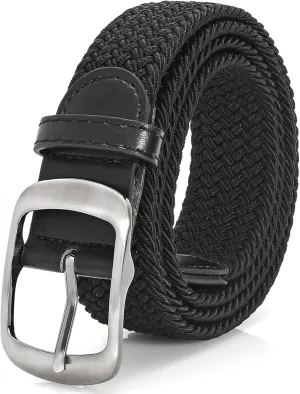 XZQTIVE Braided Belt Stretch Belt for Men and Women Multicolored Woven Golf Belt Elastic Jean Belts